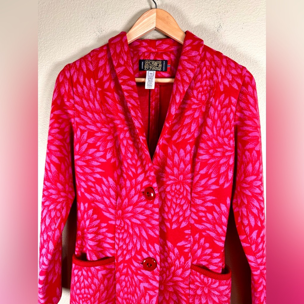 TyRihans Norge Norway Woman’s Print Blazer/Coat in 100% Wool - Picture 4 of 12